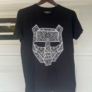 Kannibalen Mens Black Tiger Sex Machine Graphic Short Sleeve T Shirt Size M